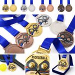 Personalized Pickleball Medals with Lanyard