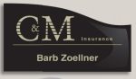 Plastic Name Tag w/Bar Pin (3" x 1")