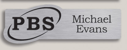 Plastic Name Tag w/Magnet (3" x 1")