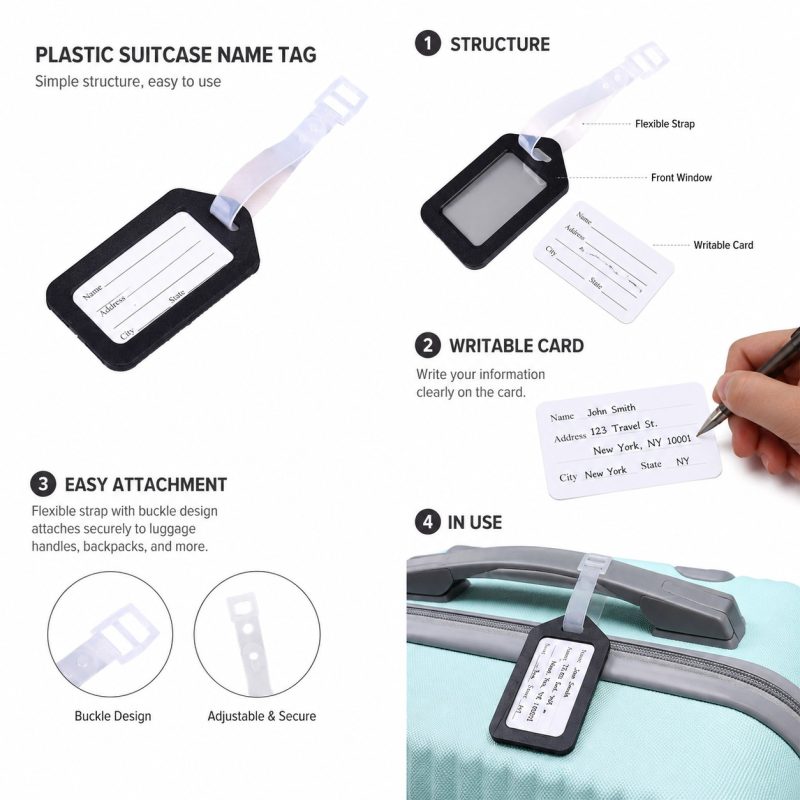 Plastic Suitcase Name Tag - 2