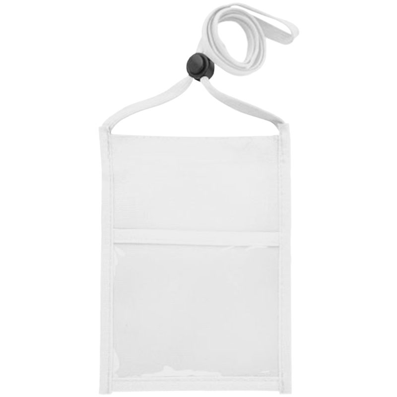 Premium Double Window Pouch Polyester Neck Wallet - 1