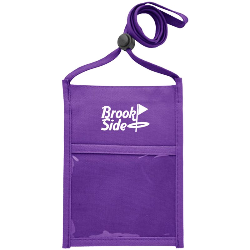 Premium Double Window Pouch Polyester Neck Wallet - 4