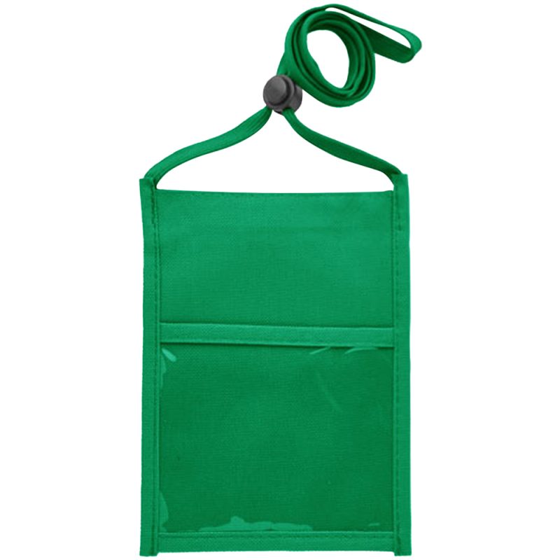 Premium Double Window Pouch Polyester Neck Wallet - 6