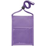Premium Double Window Pouch Polyester Neck Wallet - 9