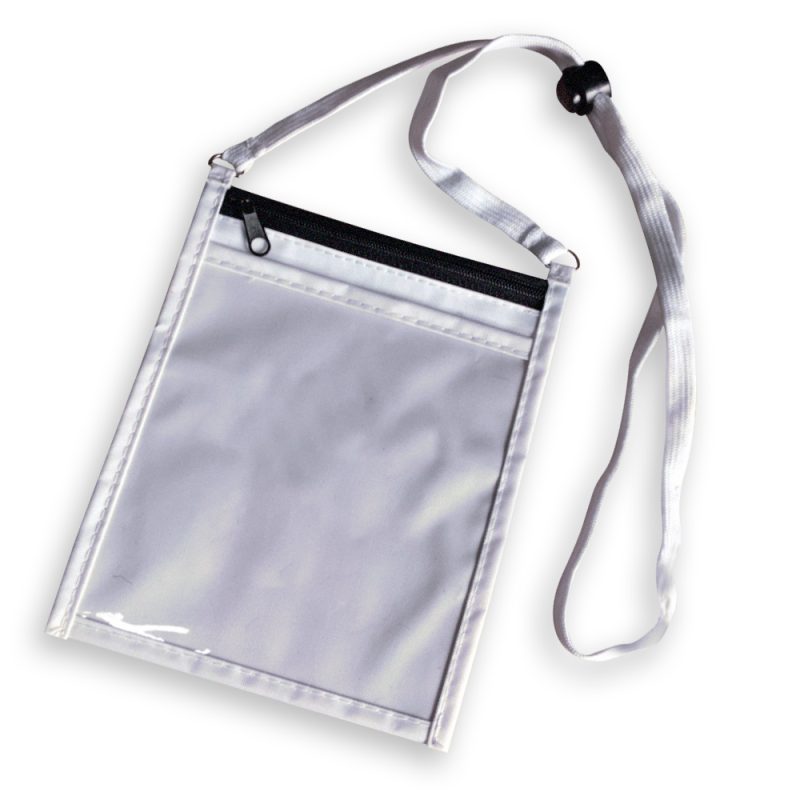 Premium Neck Wallet w/Double Clear Window - 1