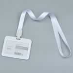 Professional ID Card Holder with Lanyard Work Badge Sleeve Minimalist Employee Name Tag - 6