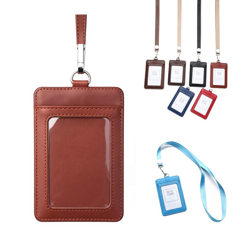 Professional Split Leather Credential Holder - 1