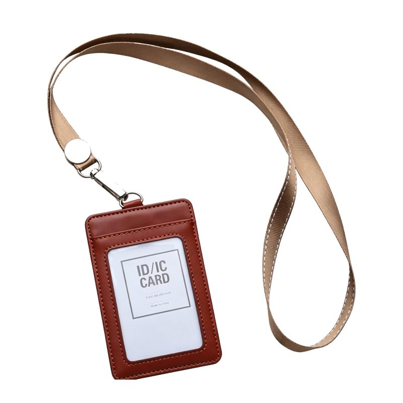 Professional Split Leather Credential Holder - 4