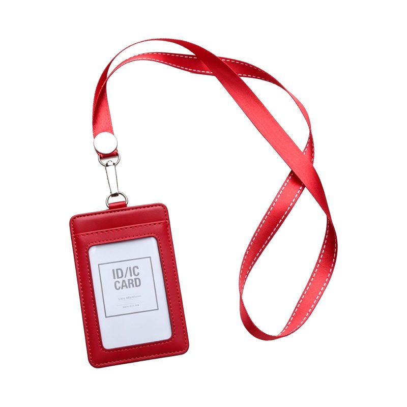 Professional Split Leather Credential Holder - 5