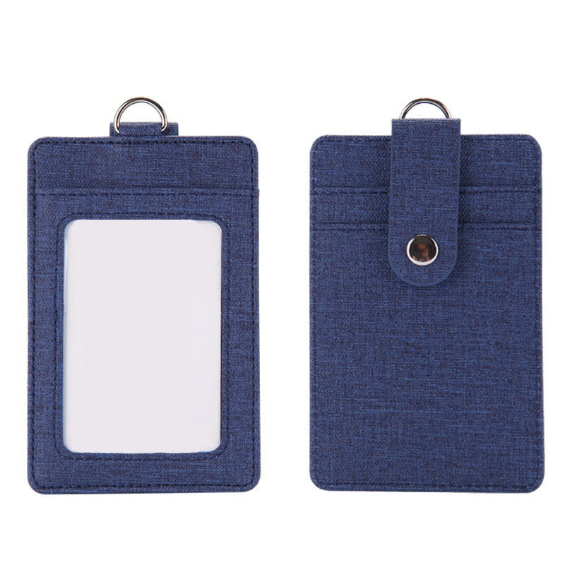 Pu Name Tag Protector Sleeve with Neck Strap - 1