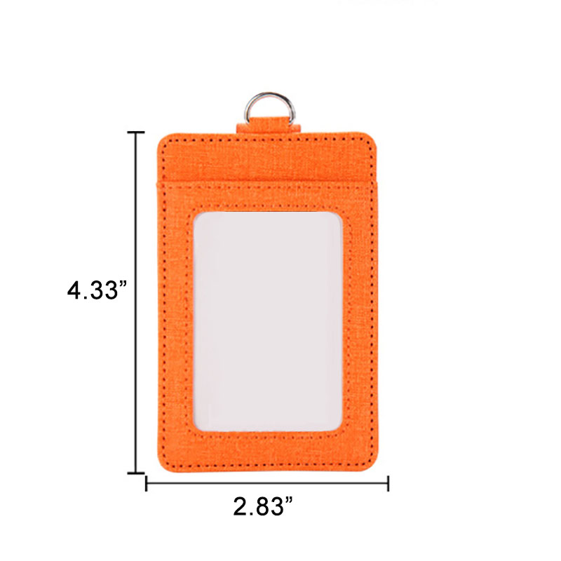 Pu Name Tag Protector Sleeve with Neck Strap - 2