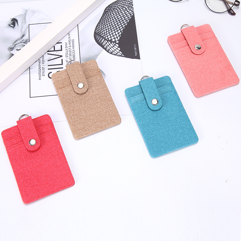 Pu Name Tag Protector Sleeve with Neck Strap - 3