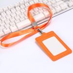 Pu Name Tag Protector Sleeve with Neck Strap - 9