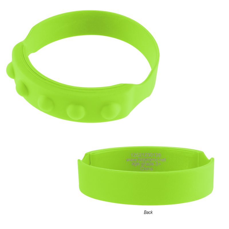 Push Pop Recycled Silicone Wristband - 3