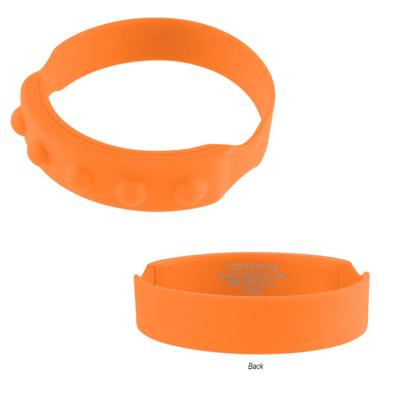 Push Pop Recycled Silicone Wristband - 5