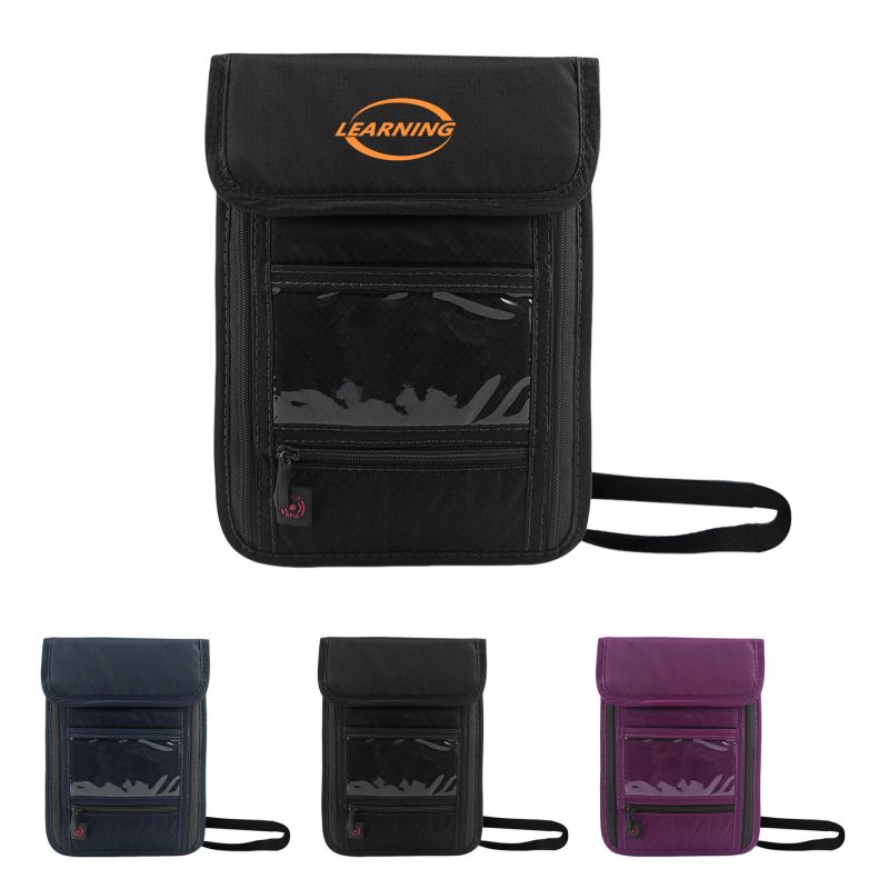 RFID-Anti-Theft-Travel-Neck-Wallet-Pouch-W-Lanyard-SNG1415 RFID Anti Theft Travel Neck Wallet Pouch W/ Lanyard