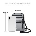 RFID Blocking Passport Holder Neck Wallet - 1