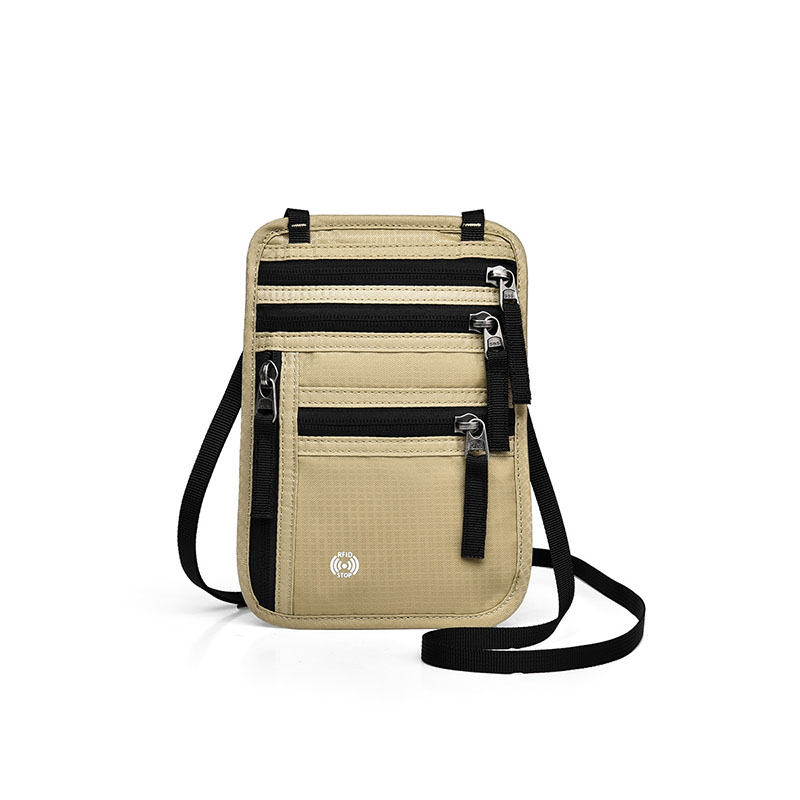 RFID Blocking Passport Holder Neck Wallet - 4