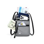 RFID Blocking Passport Holder Neck Wallet - 6