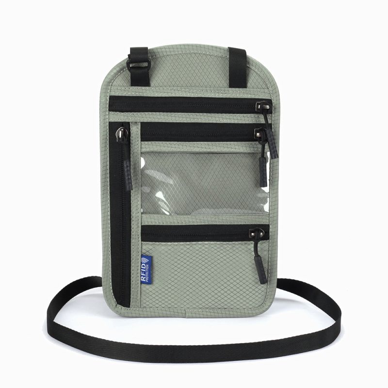 RFID Blocking Travel Neck Wallet - 9