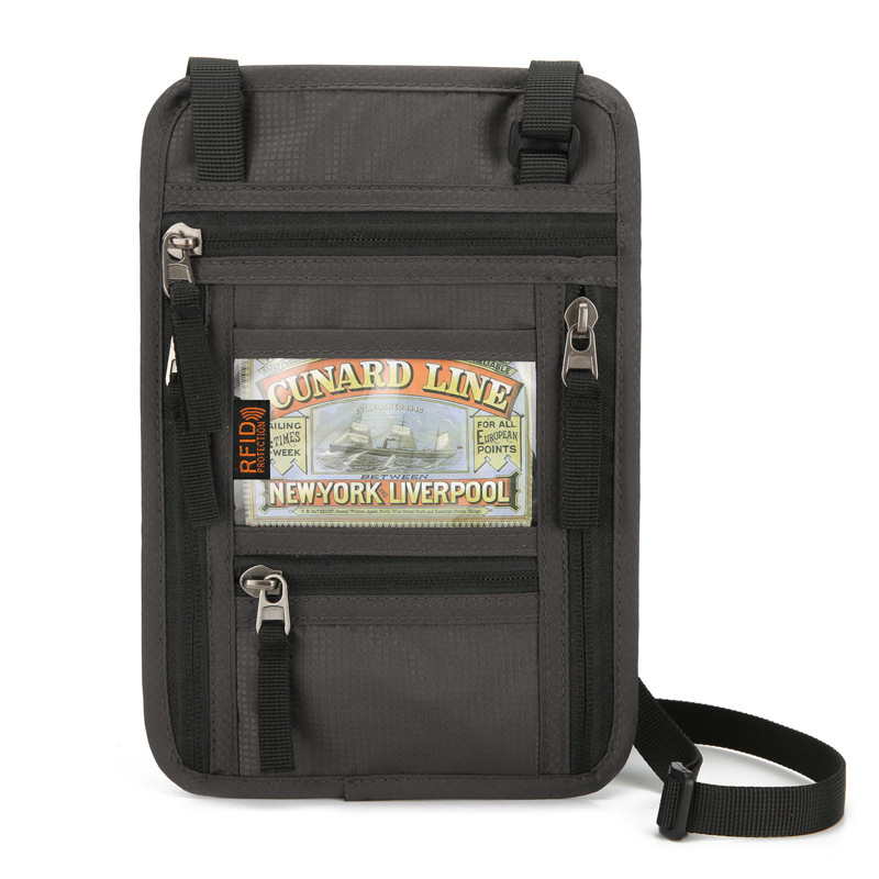 RFID Travel Neck Wallet with Transparent Window - 5
