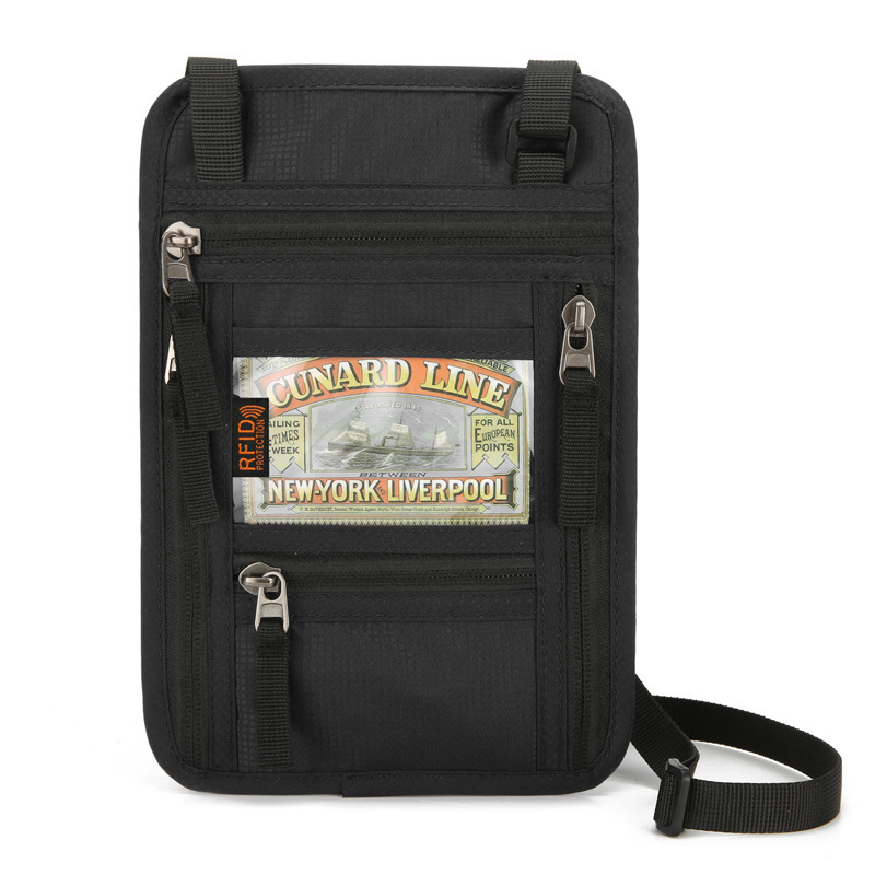 RFID Travel Neck Wallet with Transparent Window - 6