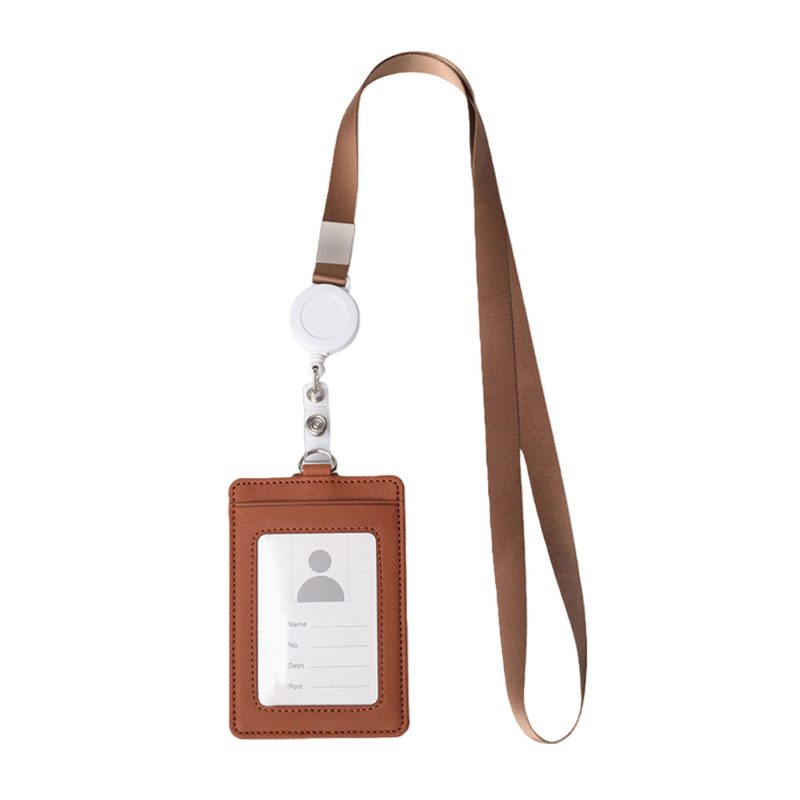 Retractable PU Credential Holder - 4