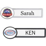 Reusable Name Badge with Oval