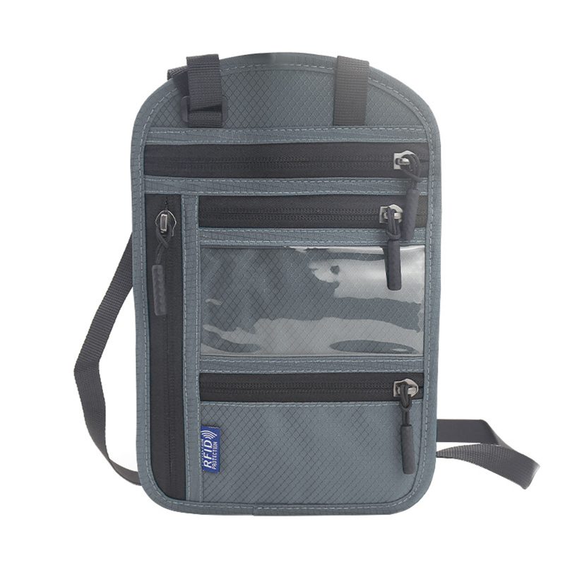 Rfid Blocking Passport Neck Wallet - 7
