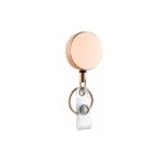 Round Retractable Credential Reel with Snap Strap - 2