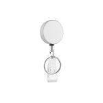 Round Retractable Credential Reel with Snap Strap - 3