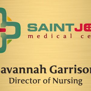Savannah Express Metal Name Badge (Standard Size 1-1/2" x 3")