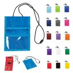 Secure Nylon Neck Wallet for Badge Storage - 1