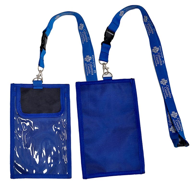 Secure Pass Neck Wallet with Screen Print - 1