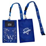 Secure Pass Neck Wallet with Screen Print