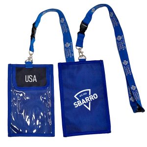 Secure Pass Neck Wallet with Screen Print