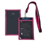 Secure Polyester Neck Wallet with Heat transfer Print