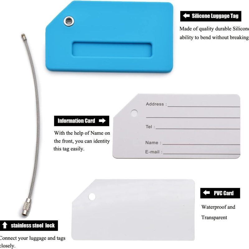 Silicone Luggage Check-in Name Tag - 1