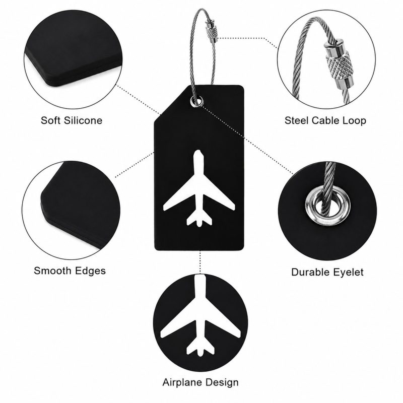 Silicone Name Tag For Travel - 2