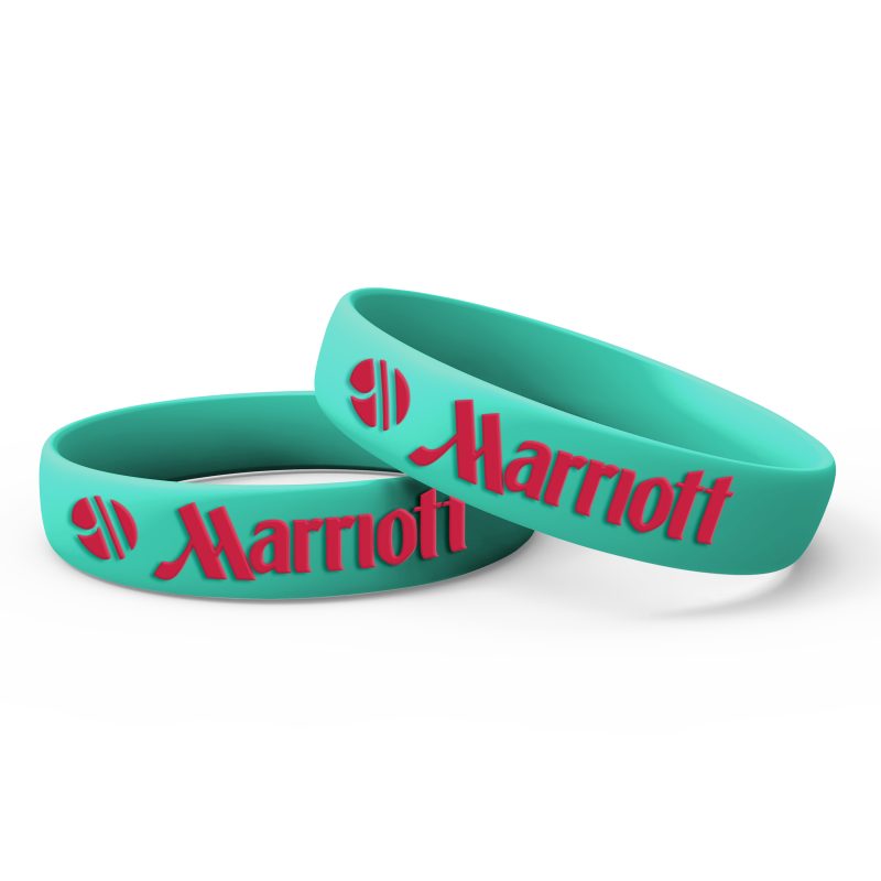 Silicone Wristbands - Embossed with 1 Color - 1