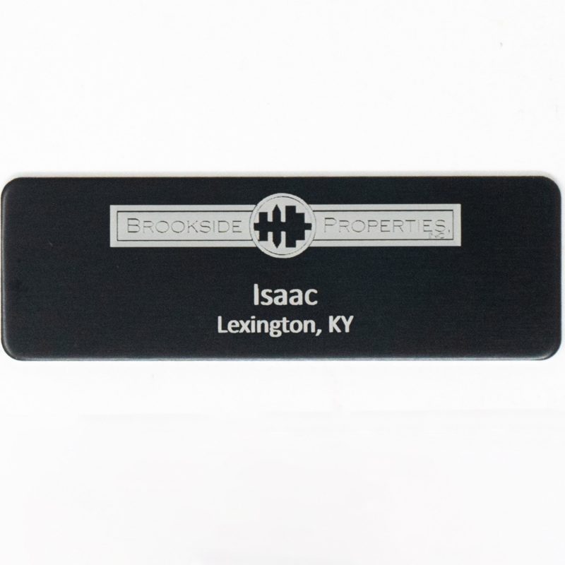 Silver City Metal Name Badge: 1" x 3"