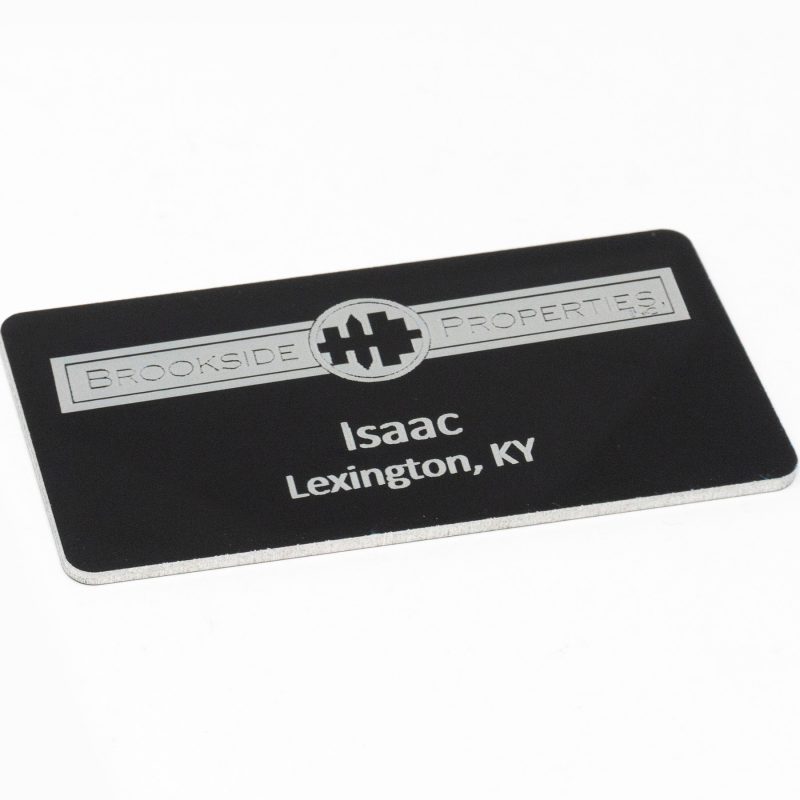 Silver City Metal Name Badge: 1.5" x 3" Express - 1