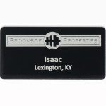 Silver City Metal Name Badge: 1.5" x 3"