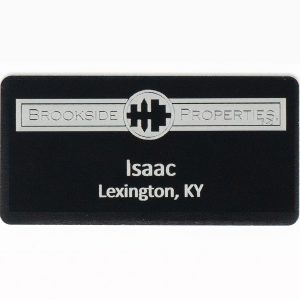 Silver City Metal Name Badge: 1.5" x 3"