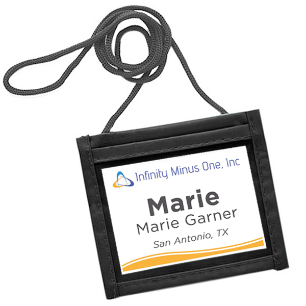 Single Clear Pocket Neck Wallet - 1