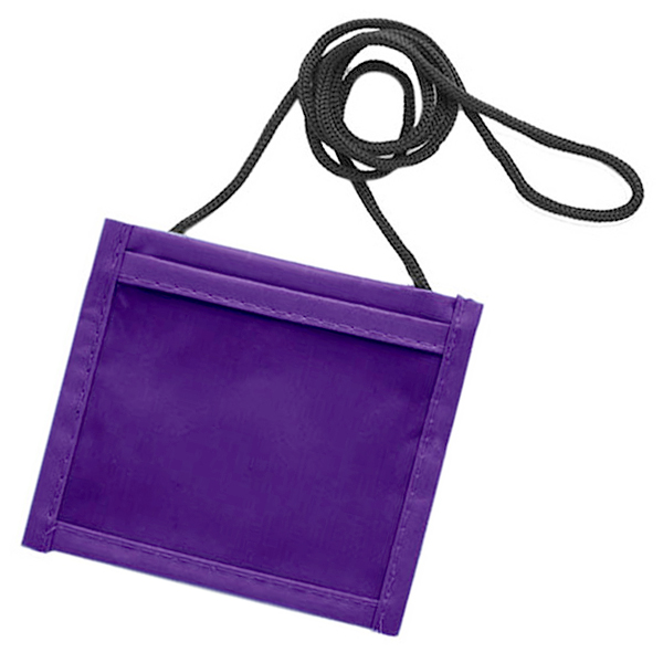 Single Clear Pocket Neck Wallet - 6