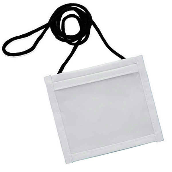 Single Clear Pocket Neck Wallet - 7