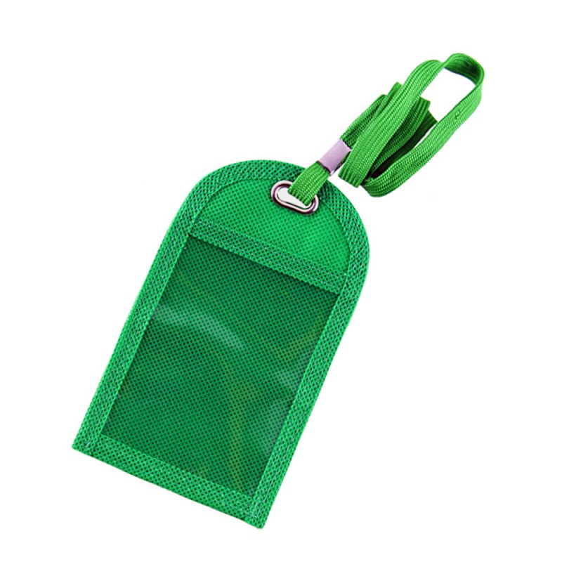 Single Clear Pocket Neck Wallet w/Mesh Pocket on Back - 4