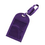 Single Clear Pocket Neck Wallet w/Mesh Pocket on Back - 9