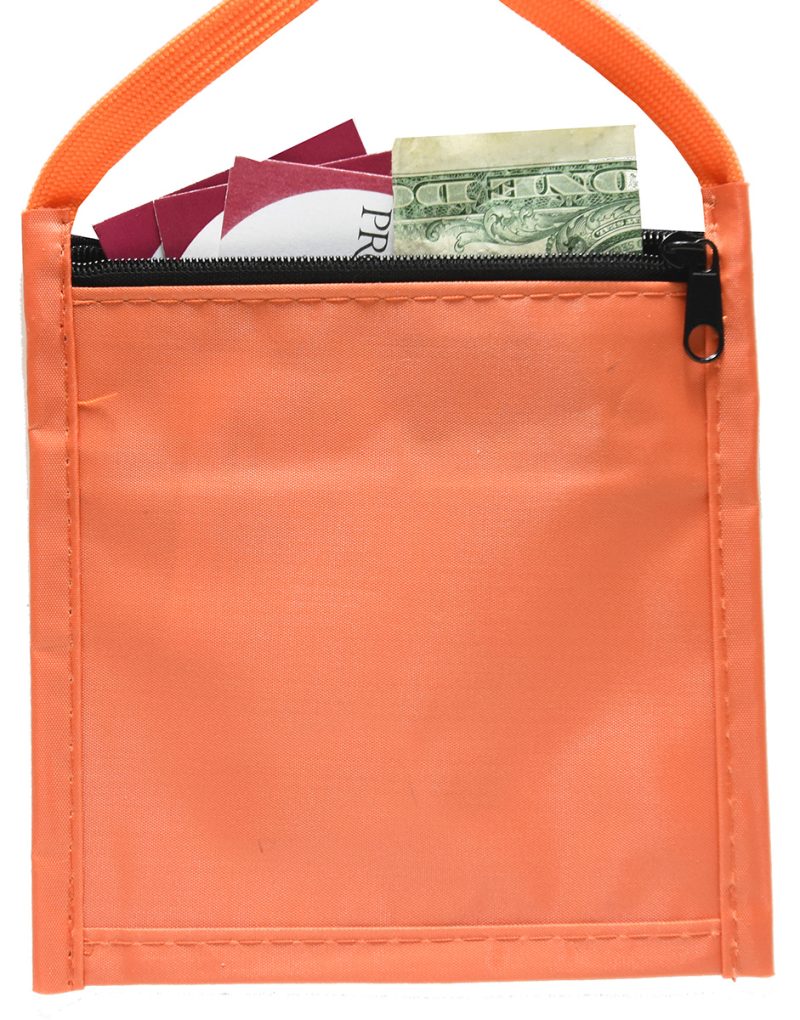Single Pocket Neck Wallet w/Printed 3/8" Lanyard - 1